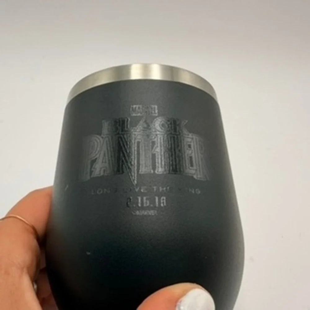 Marvel Black Panther‎ Tumbler Unisex 12oz Black Insulated Stainless Steel